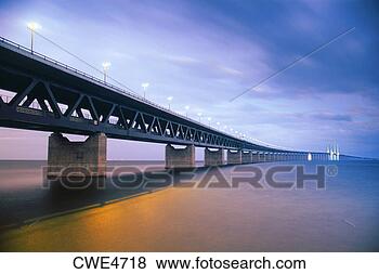 Stock Photo - öresund bridge 
between sweden 
and denmark. fotosearch 
- search stock 
photos, pictures, 
images, and photo 
clipart