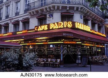Stock Image - outdoor café, 
 paris,  ile de 
france,  france, 
 europe,  café 
paris. fotosearch 
- search stock 
photos, pictures, 
images, and photo 
clipart