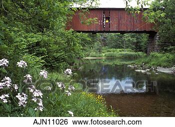 Stock Photo - vermont,  covered 
bridge,  slaughter 
house covered 
bridge reflects 
in. fotosearch 
- search stock 
photos, pictures, 
images, and photo 
clipart