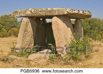 Stock Photo - corsica dolmen 
at fontanaccia 
sartenais france 
 biggest monument 
of. fotosearch 
- search stock 
photos, pictures, 
images, and photo 
clipart
