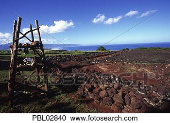 Hazır Fotoğraflar - heiau,  pupukea, 
 oahu. fotosearch 
- foto, resim, 
görüntü ve foto 
klipart ara