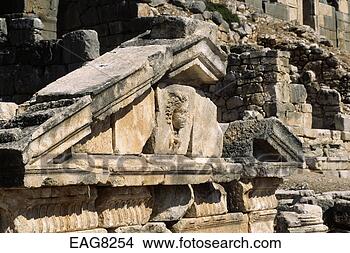 Stock Photo - roof detail at 
ruins of the ancient 
lycian city of 
arykanda - turkey. 
fotosearch - search 
stock photos, 
pictures, images, 
and photo clipart