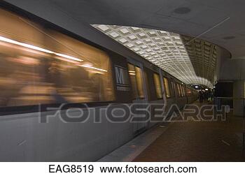 Stock Photograph - underground subway 
with cement tube 
construction & 
commuter train 
-. fotosearch 
- search stock 
photos, pictures, 
images, and photo 
clipart