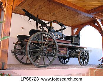 Stock Photo - sgm61123 ancient 
fire engine niedermorschwihr 
village alsace 
france. fotosearch 
- search stock 
photos, pictures, 
images, and photo 
clipart