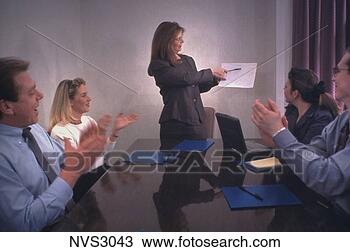Stock Photo - business office 
meeting is a success 
and everyone applauds 
the. fotosearch 
- search stock 
photos, pictures, 
images, and photo 
clipart