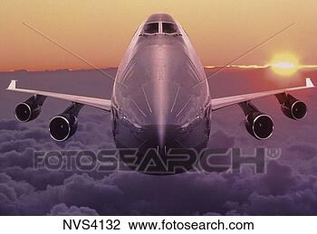 Stock Photo - close-up of a 
commercial jet 
airliner flying 
towards the camera. 
fotosearch - search 
stock photos, 
pictures, images, 
and photo clipart