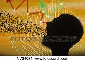 Stock Photo - computer generated 
conceptual image 
of a silhouette 
of a man’s head. 
fotosearch - search 
stock photos, 
pictures, images, 
and photo clipart