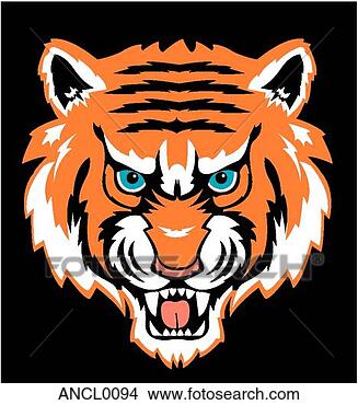 tiger clip art photograph