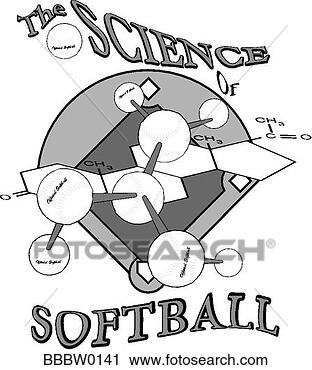Clipart - ciência,  softball. 
fotosearch - busca 
de ilustrações 
clipeart e desenhos