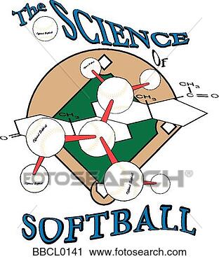 Clipart - ciência,  softball. 
fotosearch - busca 
de ilustrações 
clipeart e desenhos