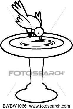 Clip Art - bird bath. fotosearch 
- search clipart, 
illustration, 
drawings and vector 
eps graphics images
