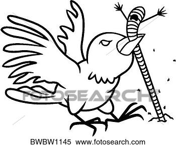 Clipart - bird and worm. 
fotosearch - search 
clipart, illustration, 
drawings and vector 
eps graphics images
