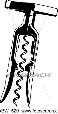 Clip Art - cortiça,  parafuso. 
fotosearch - busca 
de ilustrações 
clipeart e desenhos