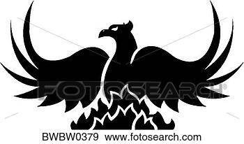 Clip Art - phoenix bird. 
fotosearch - search 
clipart, illustration, 
drawings and vector 
eps graphics images