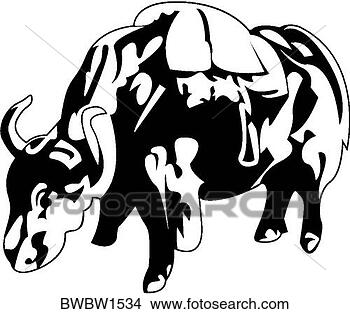 Clipart - touro. fotosearch 
- busca de ilustrações 
clipeart e desenhos