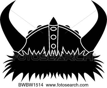 Clipart - viking,  capacete. 
fotosearch - busca 
de ilustrações 
clipeart e desenhos