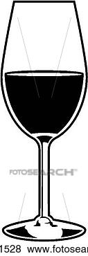 Clip Art - vinho,  vidro. 
fotosearch - busca 
de ilustrações 
clipeart e desenhos