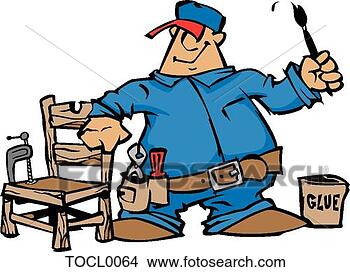 Clipart - furniture repair. 
fotosearch - search 
clipart, illustration, 
drawings and vector 
eps graphics images