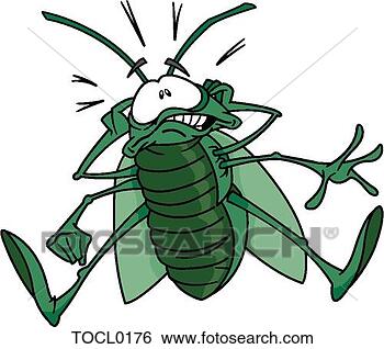 Clip Art - inseto,  exterminador. 
fotosearch - busca 
de ilustrações 
clipeart e desenhos