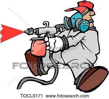 Clipart - pintura,  pulverizador. 
fotosearch - busca 
de ilustrações 
clipeart e desenhos