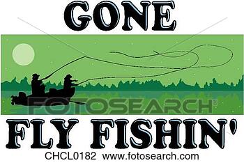 Clipart - gone fly fishing. 
fotosearch - search 
clipart, illustration, 
drawings and vector 
eps graphics images
