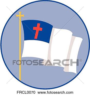 Clipart - christian flag. 
fotosearch - search 
clipart, illustration, 
drawings and vector 
eps graphics images