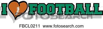 Clipart - i love football. 
fotosearch - search 
clipart, illustration, 
drawings and vector 
eps graphics images