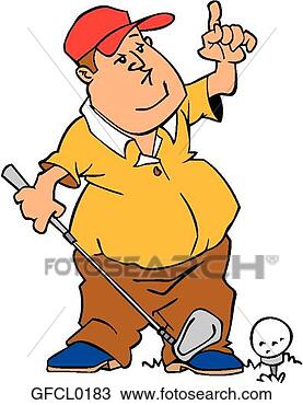 Clipart - cartoon golfer. 
fotosearch - search 
clipart, illustration, 
drawings and vector 
eps graphics images