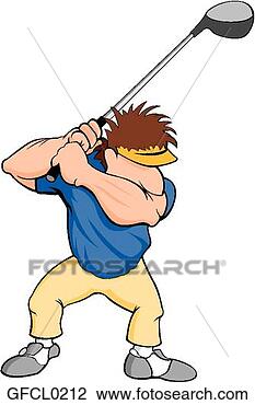 Clipart - cartoon golfer. 
fotosearch - search 
clipart, illustration, 
drawings and vector 
eps graphics images