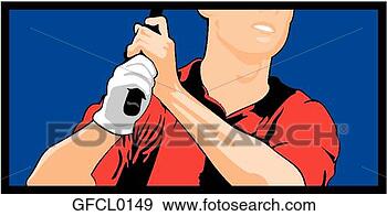 Clip Art - golf close up. 
fotosearch - search 
clipart, illustration, 
drawings and vector 
eps graphics images