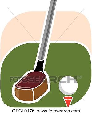 Clip Art - golf club ball 
and tee. fotosearch 
- search clipart, 
illustration, 
drawings and vector 
eps graphics images