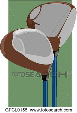 Clipart - golf clubs. fotosearch 
- search clipart, 
illustration, 
drawings and vector 
eps graphics images