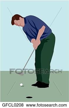 Clip Art - golf putt. fotosearch 
- search clipart, 
illustration, 
drawings and vector 
eps graphics images
