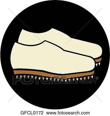 Clipart - golf shoes. fotosearch 
- search clipart, 
illustration, 
drawings and vector 
eps graphics images