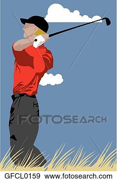 Clip Art - golf swing. fotosearch 
- search clipart, 
illustration, 
drawings and vector 
eps graphics images