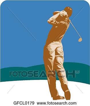 Clip Art - golf swing. fotosearch 
- search clipart, 
illustration, 
drawings and vector 
eps graphics images