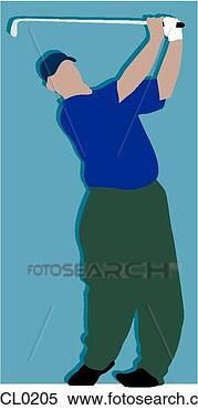 Clipart - golfe,  balanço. 
fotosearch - busca 
de ilustrações 
clipeart e desenhos