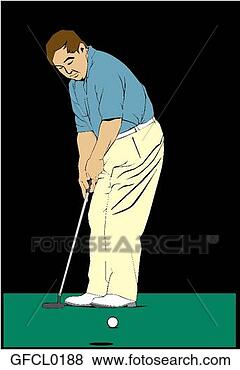 Clip Art - golfer. fotosearch 
- search clipart, 
illustration, 
drawings and vector 
eps graphics images