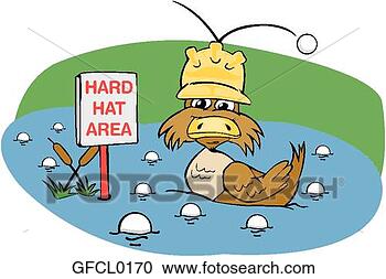 Clipart - hard hat area 
duck. fotosearch 
- search clipart, 
illustration, 
drawings and vector 
eps graphics images