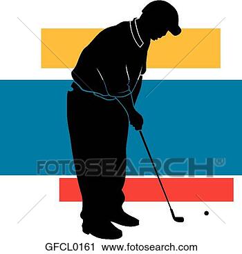 Clipart - silhouette golf 
putt. fotosearch 
- search clipart, 
illustration, 
drawings and vector 
eps graphics images