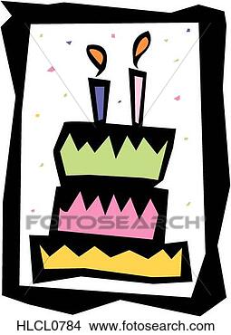 Clipart - birthday cake. 
fotosearch - search 
clipart, illustration, 
drawings and vector 
eps graphics images