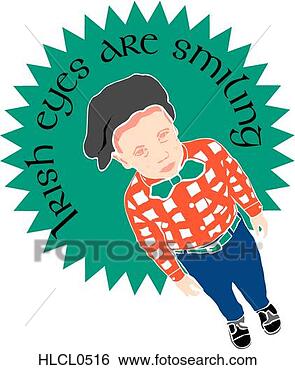 Clip Art - irish kid. fotosearch 
- search clipart, 
illustration, 
drawings and vector 
eps graphics images