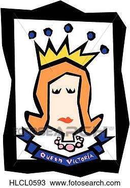 Clipart - queen victoria. fotosearch - search clipart, illustration, drawings and vector eps graphics images