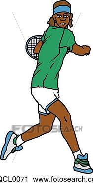 Clipart - tennis player. 
fotosearch - search 
clipart, illustration, 
drawings and vector 
eps graphics images