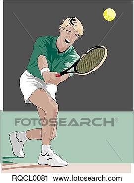 Clipart - tennis player. 
fotosearch - search 
clipart, illustration, 
drawings and vector 
eps graphics images