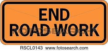 Clipart - end road work. 
fotosearch - search 
clipart, illustration, 
drawings and vector 
eps graphics images