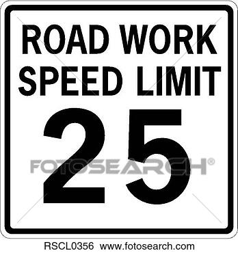 Clip Art - road work speed 
limit. fotosearch 
- search clipart, 
illustration, 
drawings and vector 
eps graphics images