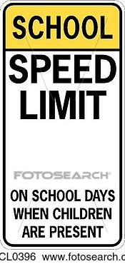 Clip Art - school speed limit. 
fotosearch - search 
clipart, illustration, 
drawings and vector 
eps graphics images