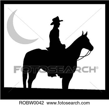 Clipart - cowboy on horse. 
fotosearch - search 
clipart, illustration, 
drawings and vector 
eps graphics images