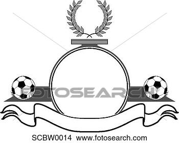 Clipart - soccer crest. 
fotosearch - search 
clipart, illustration, 
drawings and vector 
eps graphics images